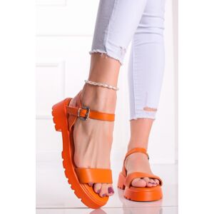 Oranžové platformové sandály Nylah