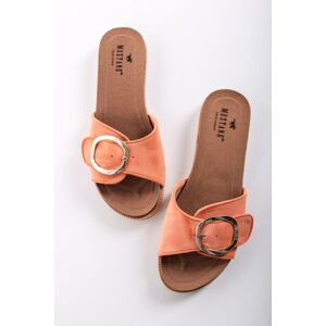 Oranžové nízké pantofle Aden