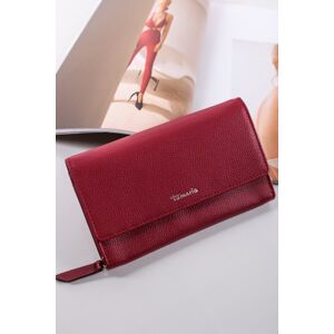 Červená kožená peněženka Amanda 50008