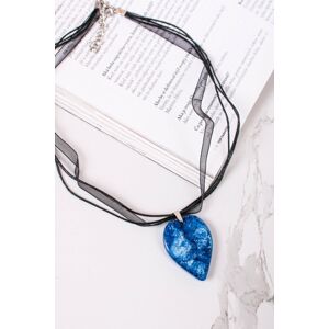 Modrý handmade náhrdelník z pryskyřice Water Blue