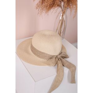 Béžový slaměný klobouk Kalla