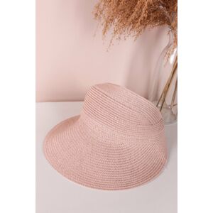 Světle růžový slaměný klobouk Evelyn