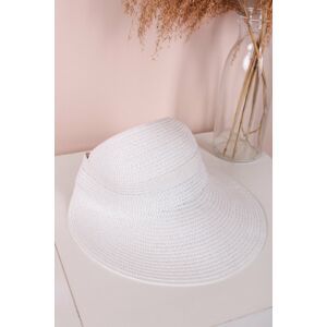 Bílý slaměný klobouk Evelyn