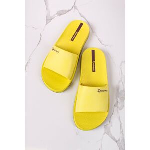 Žluté gumové pantofle Slide
