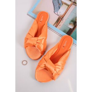 Oranžové nízké pantofle Adriana