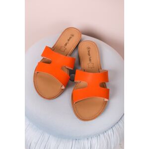 Oranžové nízké pantofle Inga