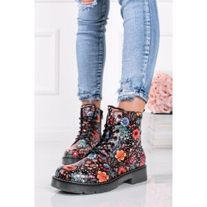 Vícebarevné květované kotníkové boty 2193532