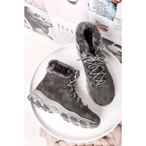 Tmavě šedé kožené kotníkové boty D'Lites Alps