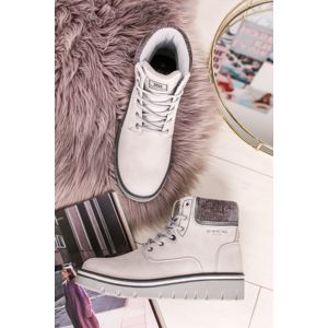 Bílé kotníkové boty 44357