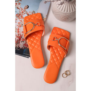 Oranžové nízké pantofle Vesna