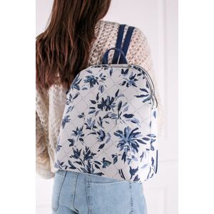 Modro-bílý květovaný batoh Anastasia Flower 32415
