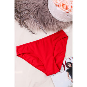 Červené klasické kalhotky Cotton Spandex Bikini
