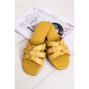Žluté nízké pantofle 42783