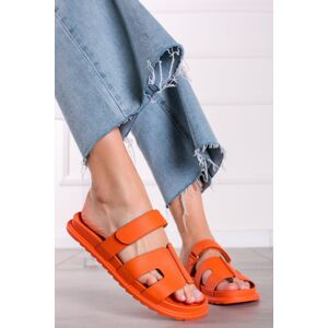 Oranžové nízké pantofle Blanche