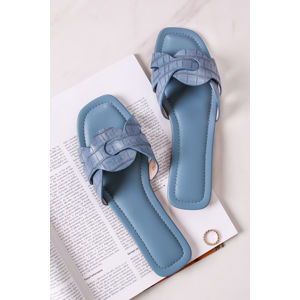 Modré nízké pantofle Bea