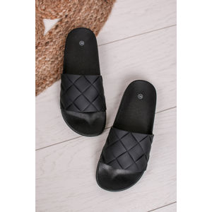 Černé gumené pantofle Odisse