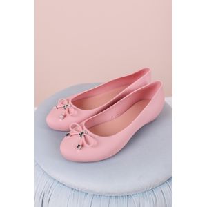 Růžové gumené baleríny Mina