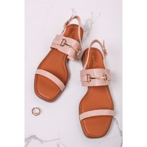 Růžové nízké sandály Artes