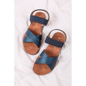 Modré nízké sandály Donella