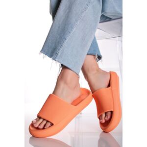 Oranžové pryžové nízké pantofle Katrina