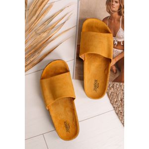 Žluté semišové sandály Ayla