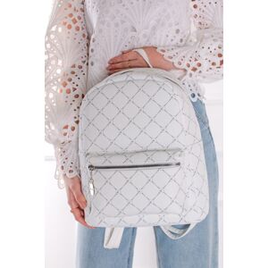 Bílý vzorovaný batoh Anastasia Classic 30111