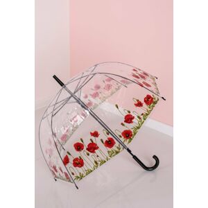 Transparentní-květovaný deštník Poppy