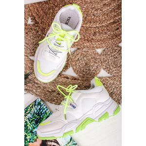 Bílo-zelené tenisky Sia