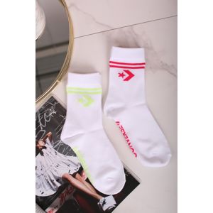 Dámské bílé ponožky Star Chevron Double Stripe Anklet - dvojbalení