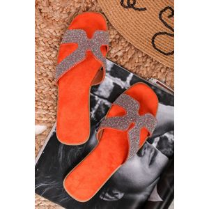 Oranžové pantofle Ramya