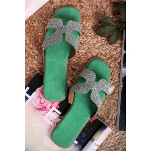 Zelené pantofle Ramya
