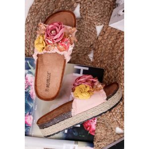 Růžové platformové sandály Sinvia