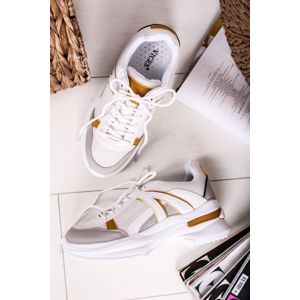 Bílo-žluté chunky sneakers tenisky Carla