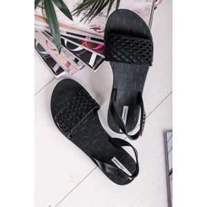 Černé gumové sandály Breezy