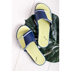 Modro-žluté gumové pantofle Pool Slide