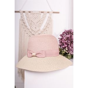 Růžovo-béžový klobouk Dedra