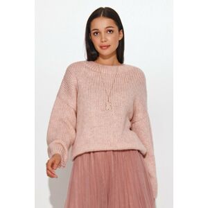 Světle růžový pulovr S81
