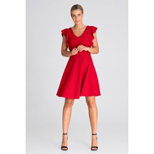 Červené krátke šaty M946