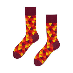 Červeno-žluté ponožky Flame Triangels