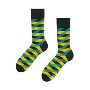 Černo-žluté ponožky Illusion Green