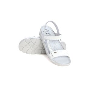 Bílé kožené zdravotní sandály Miri Camouflage