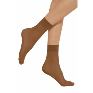 Béžové silonkové ponožky Fay