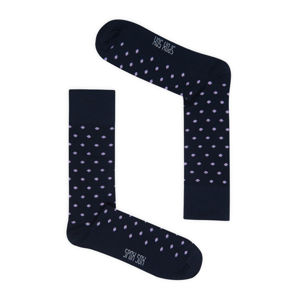Pánské modro-fialové tečkované ponožky Spox Sox Dots