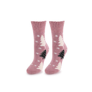 Růžové ponožky Angora Terry R25