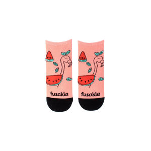 Růžové kotníkové ponožky Flamelon