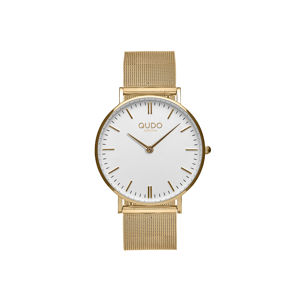 Dámský set v bílo-zlaté barvě hodinky + náramek Eterni
