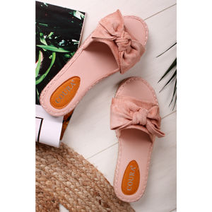 Růžové pantofle Aviere