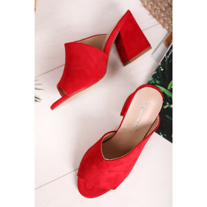 Červené pantofle Shira