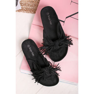 Černé pantofle Melody