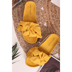 Žluté platformové pantofle Tracey